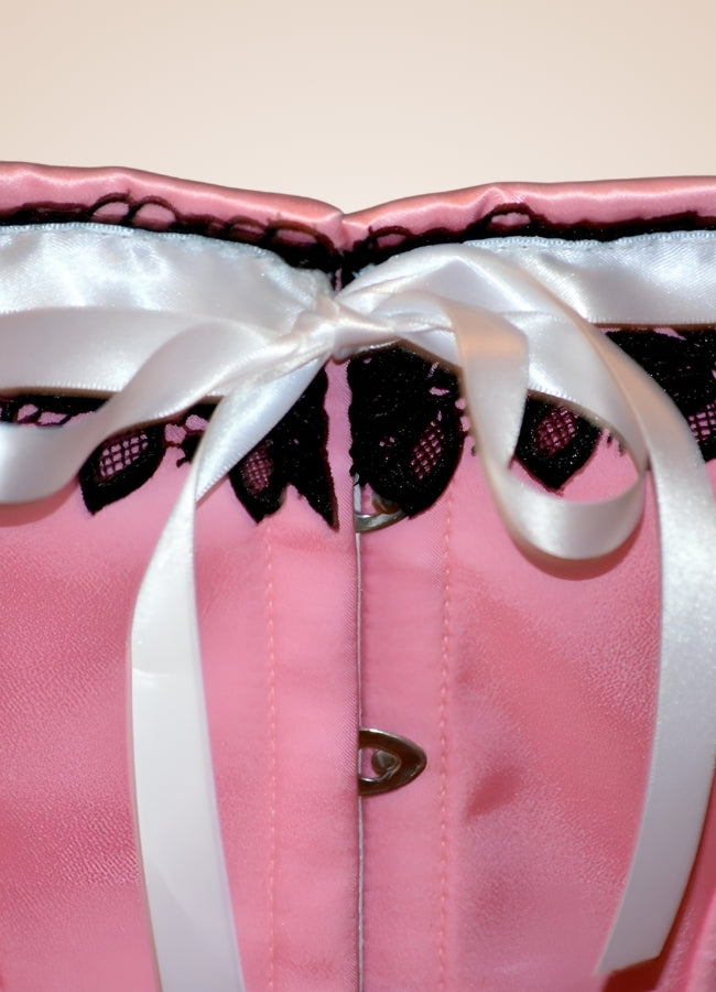 Pink Steampunk Vintage Corset - Steampunk Australia