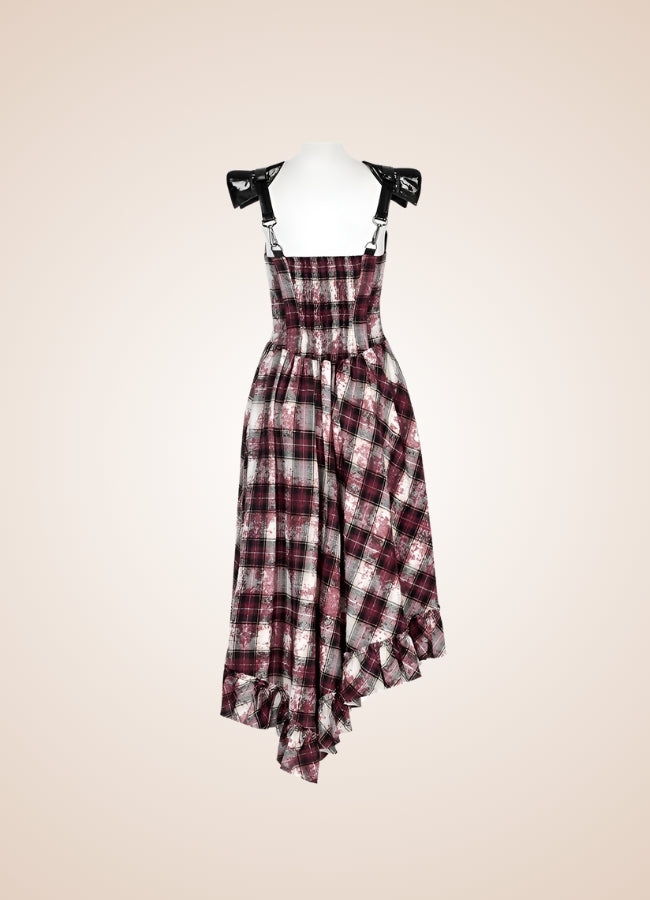 Plaid Retro Steampunk Dress - Steampunk Australia
