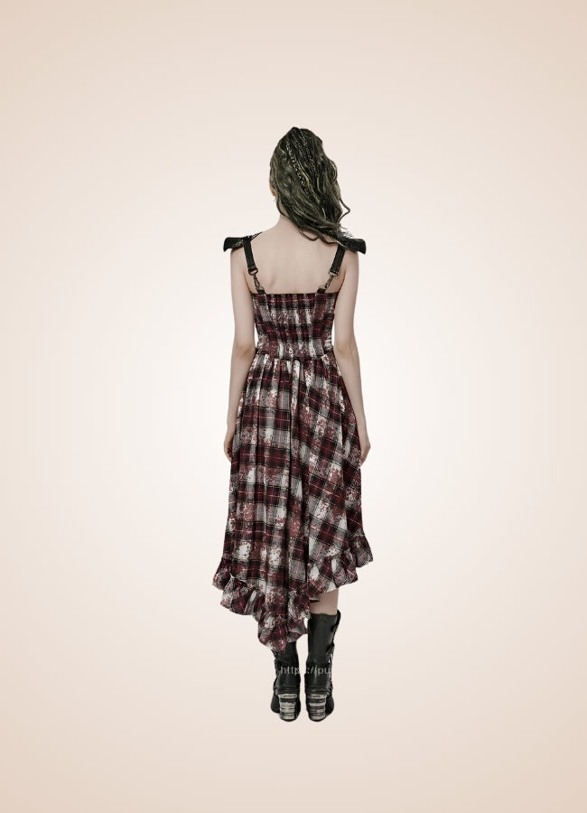 Plaid Retro Steampunk Dress - Steampunk Australia