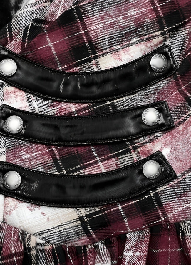 Plaid Retro Steampunk Dress - Steampunk Australia