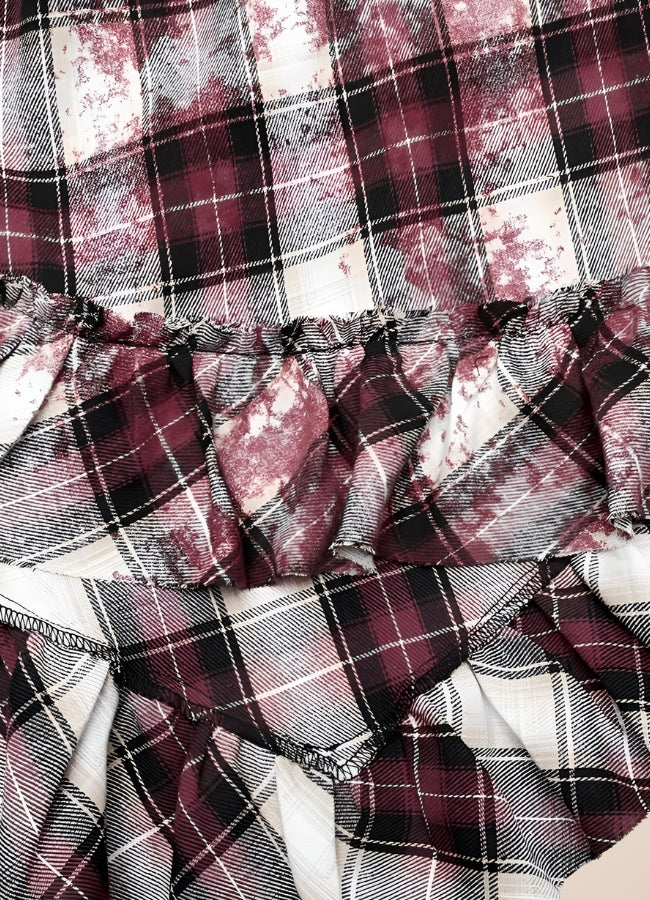 Plaid Retro Steampunk Dress - Steampunk Australia