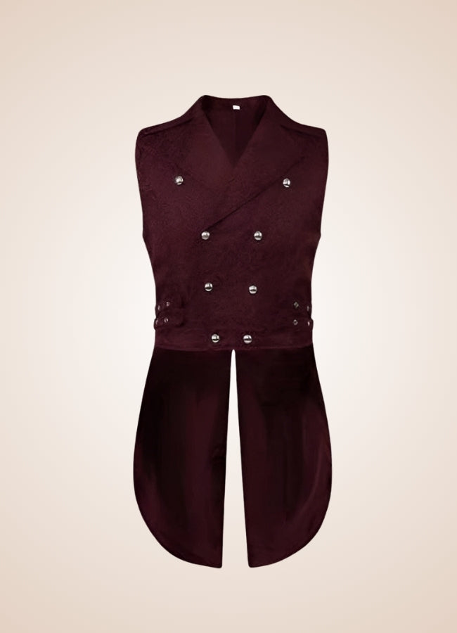 Red Steampunk Gothic Vest - Steampunk Australia