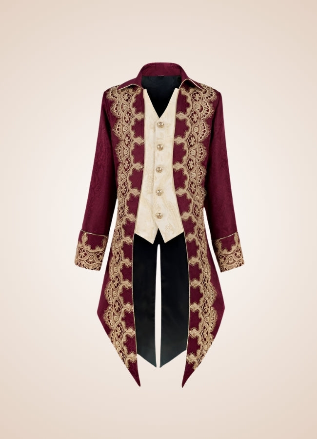 Red Victorian Renaissance Jacket - Steampunk Australia