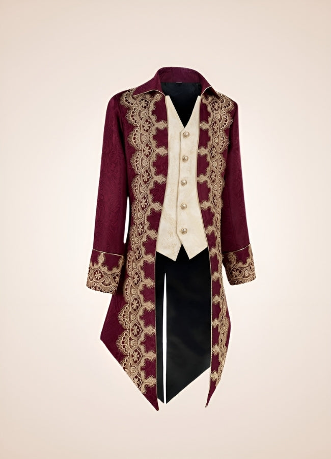 Red Victorian Renaissance Jacket - Steampunk Australia