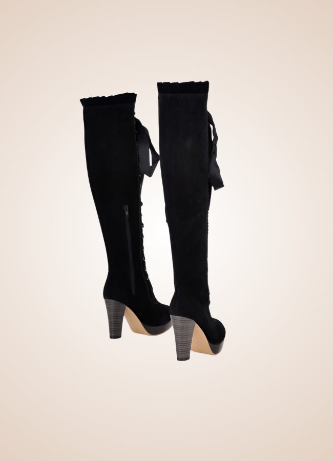 Ribbons Lace Steampunk Boots - Steampunk Australia