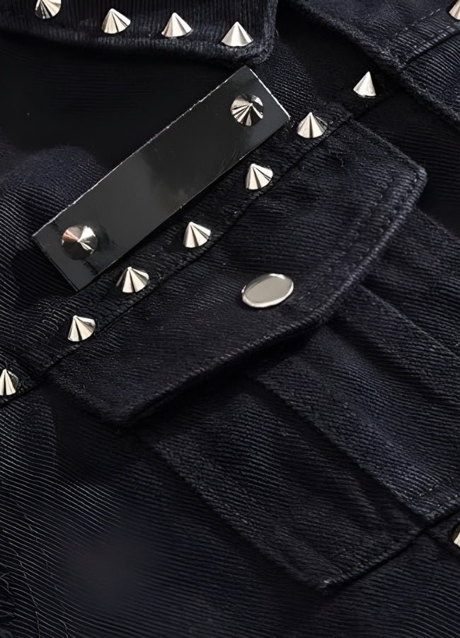 Rivet Jeans Punk Vest - Steampunk Australia