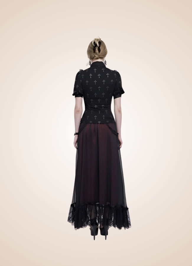 Ruffled Gothic Steampunk Shirt - Steampunk Australia