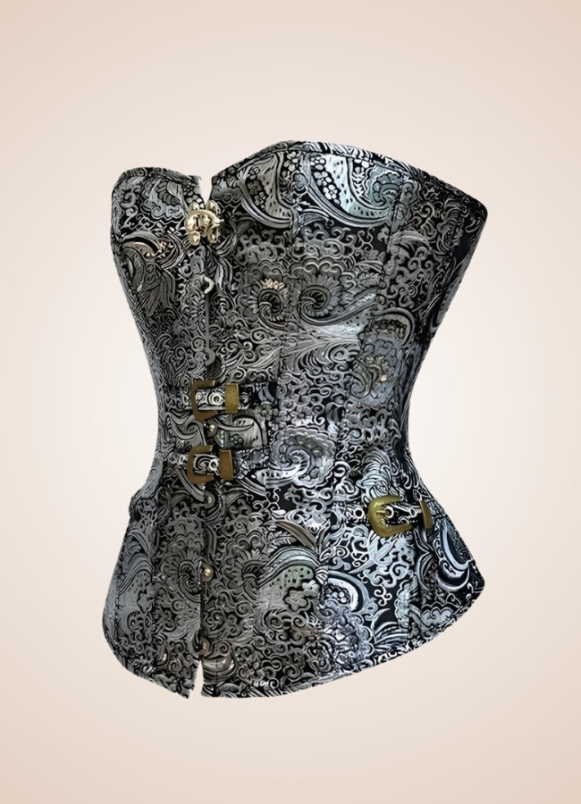 Silver Steampunk Corset - Steampunk Australia