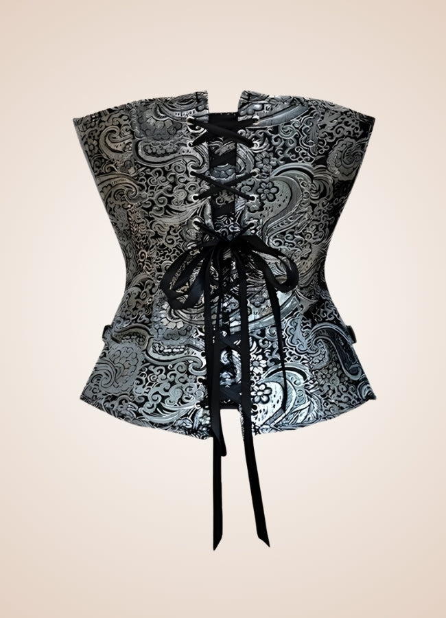 Silver Steampunk Corset - Steampunk Australia