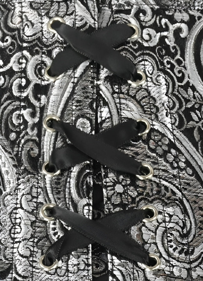 Silver Steampunk Corset - Steampunk Australia