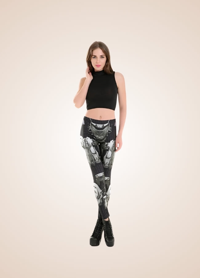 Silver Steampunk Legging - Steampunk Australia