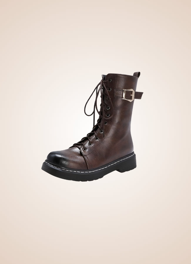 Single Buckle Steampunk Boots - Steampunk Australia