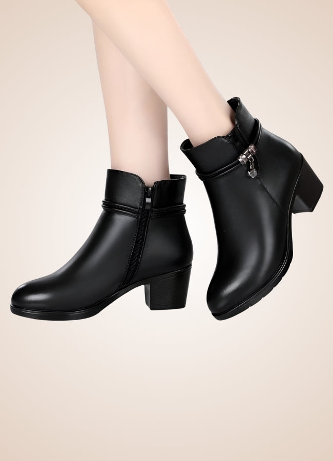 Soft Leather Women's Ankle Boots - Steampunk Australia