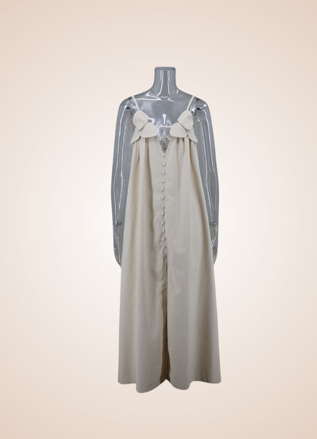Steampunk Apricot Long Dress - Steampunk Australia