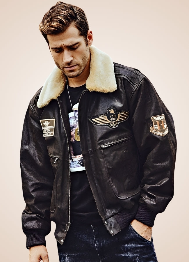 Steampunk Aviator Leather Jacket - Steampunk Australia