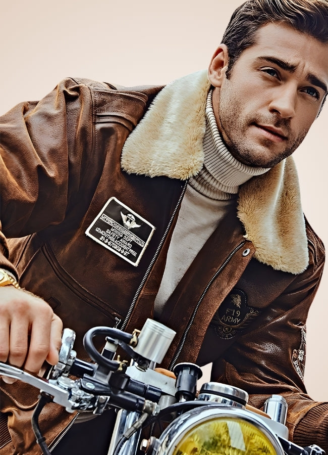 Steampunk Aviator Leather Jacket - Steampunk Australia