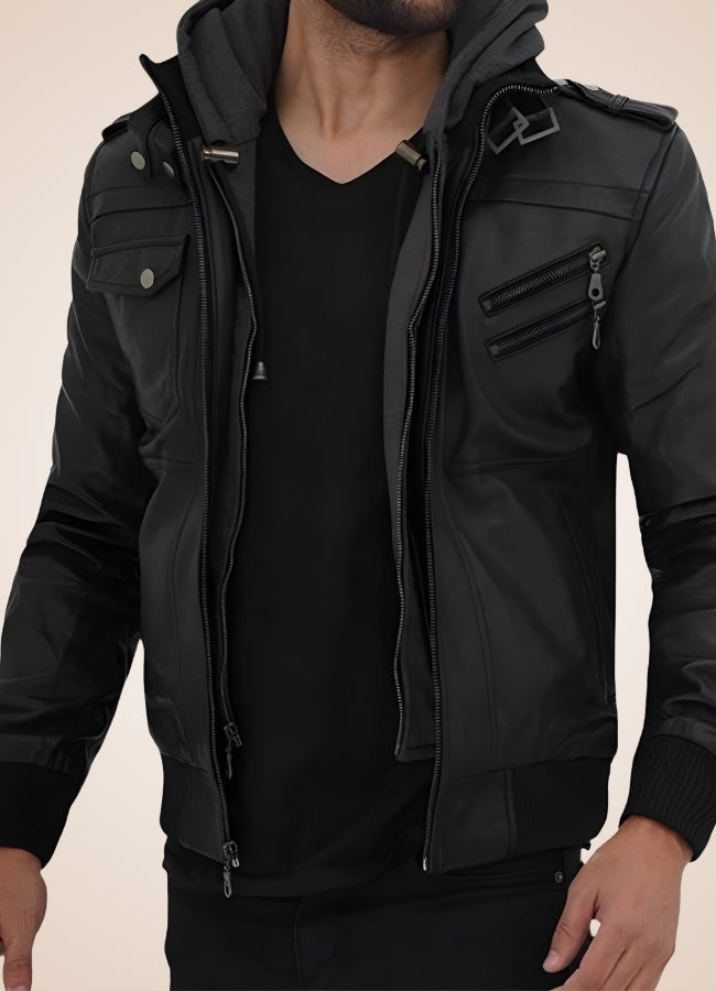 Steampunk Black Leather Jacket - Steampunk Australia