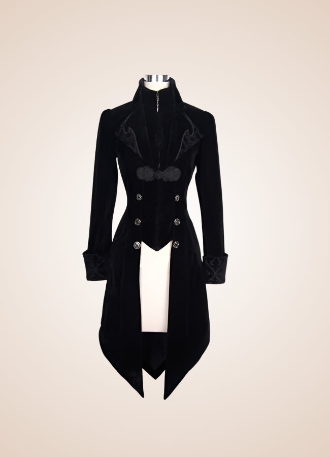 Steampunk Black Trench Coat - Steampunk Australia
