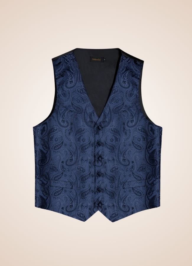 Steampunk Blue Suit Vest - Steampunk Australia