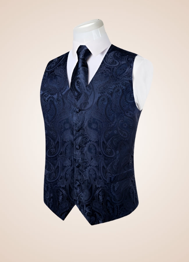 Steampunk Blue Suit Vest - Steampunk Australia