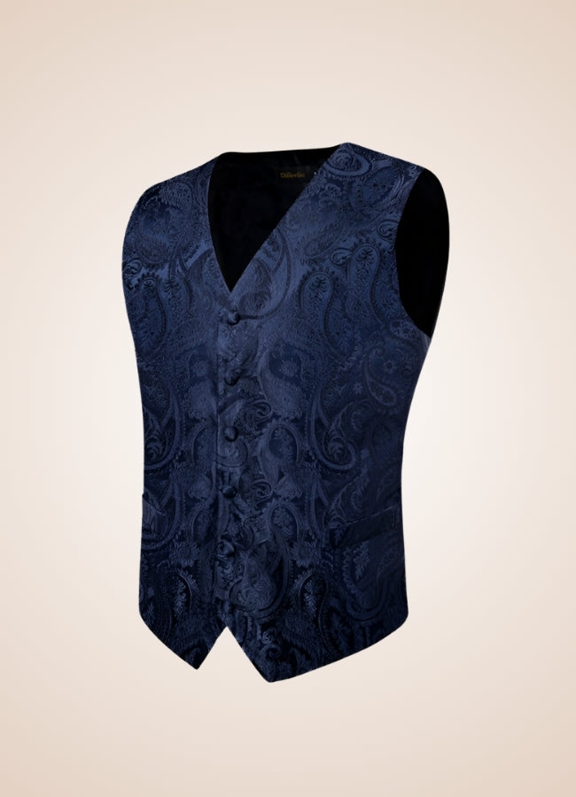 Steampunk Blue Suit Vest - Steampunk Australia