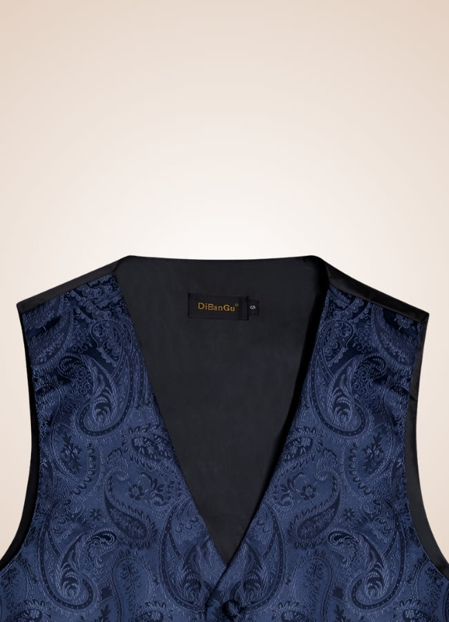 Steampunk Blue Suit Vest - Steampunk Australia
