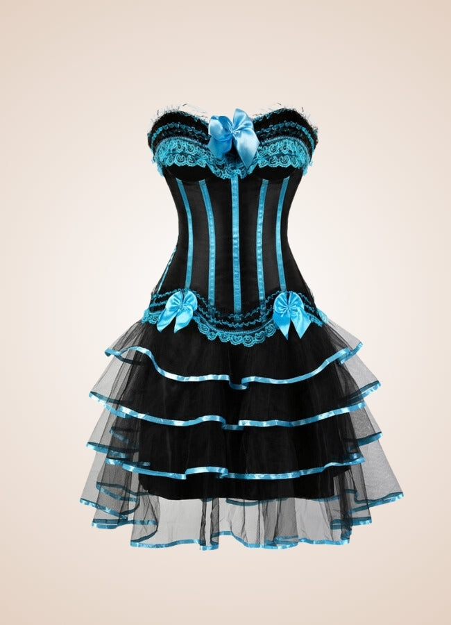 Steampunk Bowknot Corset Dress - Steampunk Australia