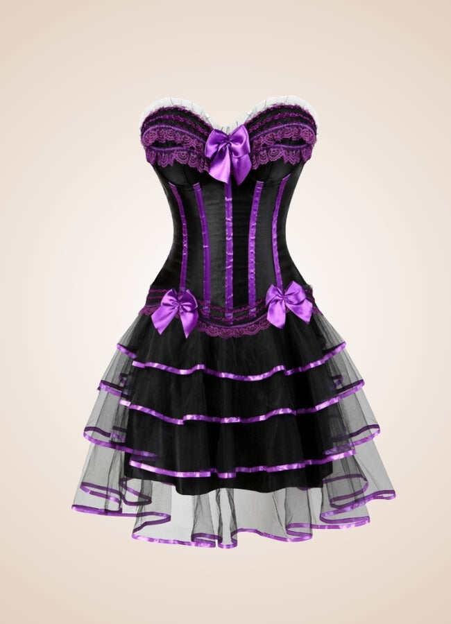 Steampunk Bowknot Corset Dress - Steampunk Australia