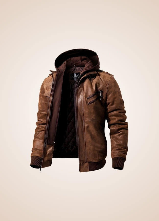 Steampunk Brown Leather Jacket - Steampunk Australia