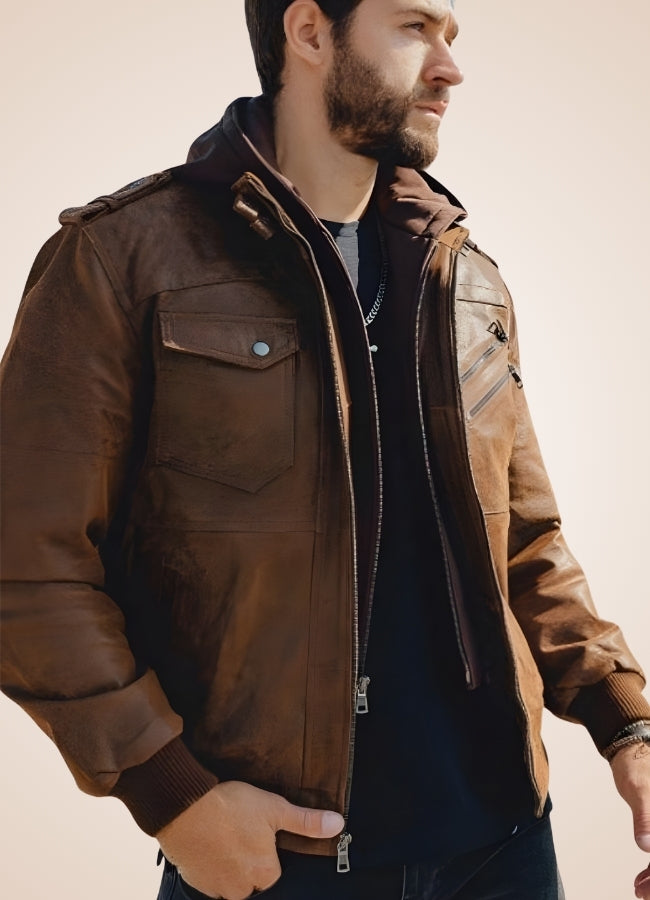 Steampunk Brown Leather Jacket - Steampunk Australia