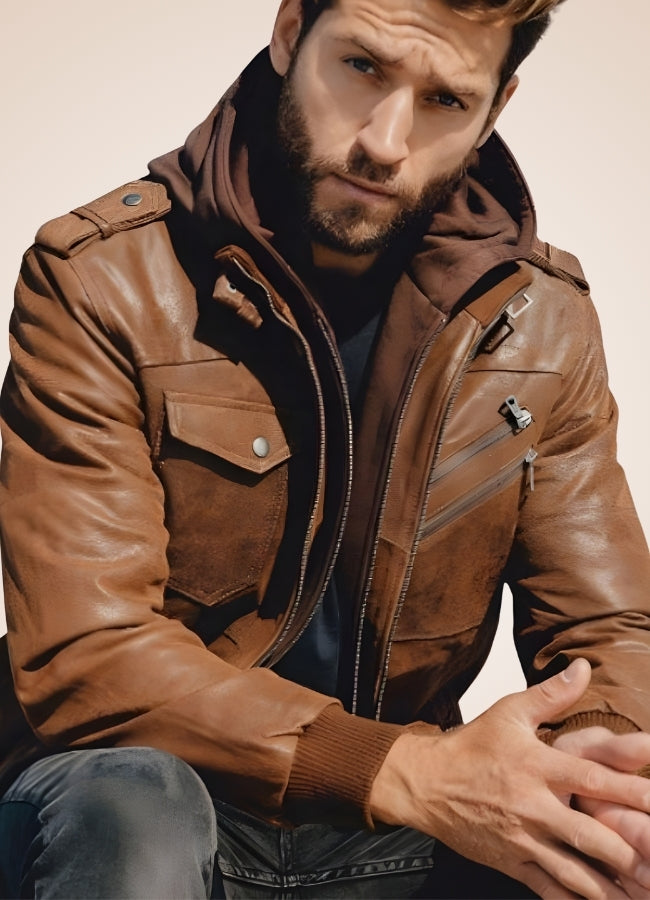 Steampunk Brown Leather Jacket - Steampunk Australia