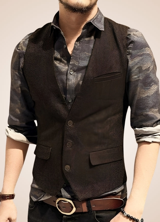 Steampunk Brown Suit Vest - Steampunk Australia