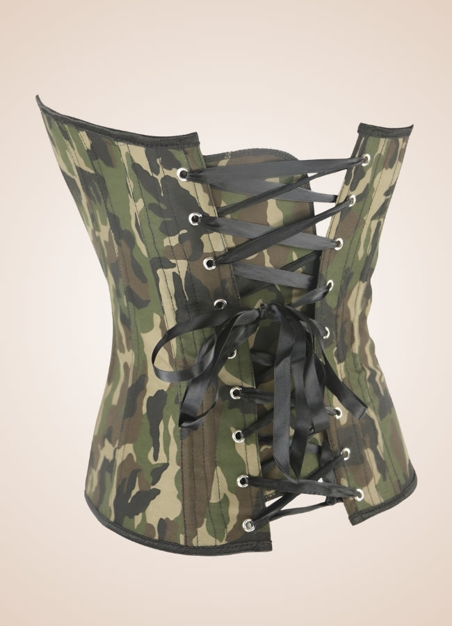 Steampunk Camouflage Corset - Steampunk Australia