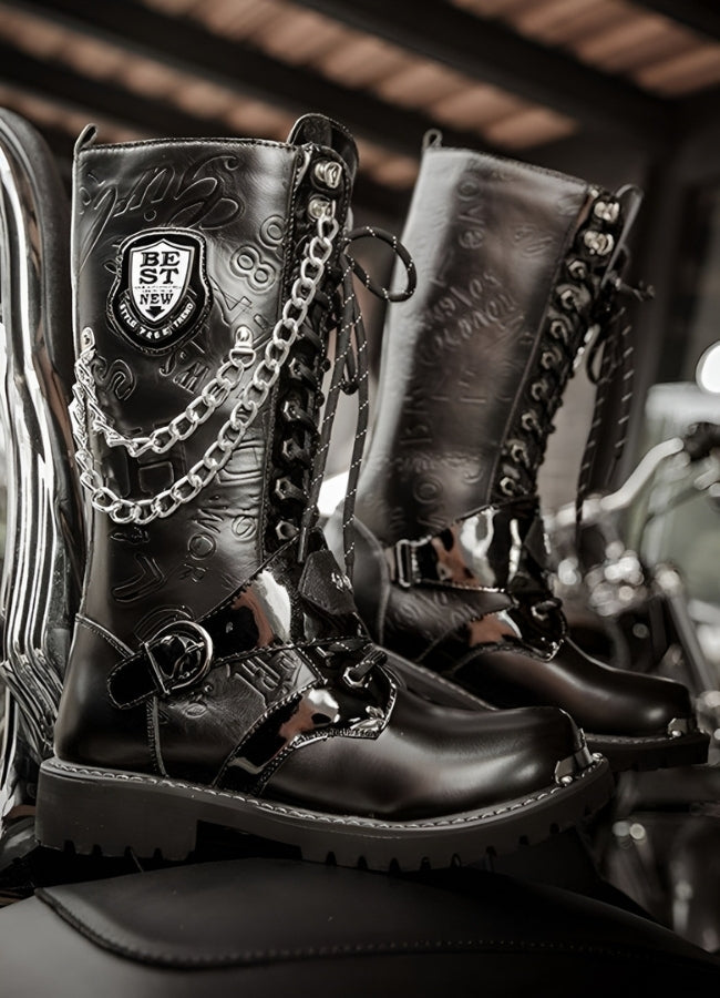 Steampunk Chain Boots - Steampunk Australia