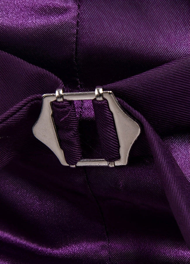 Steampunk Dark Purple Suit Vest - Steampunk Australia