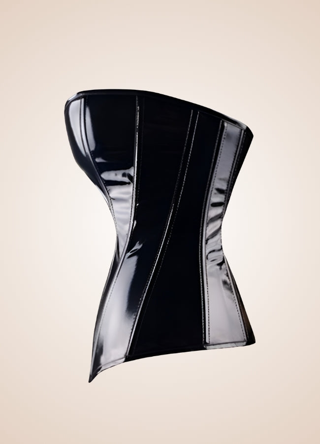 Steampunk Faux Leather Corset Lingerie - Steampunk Australia