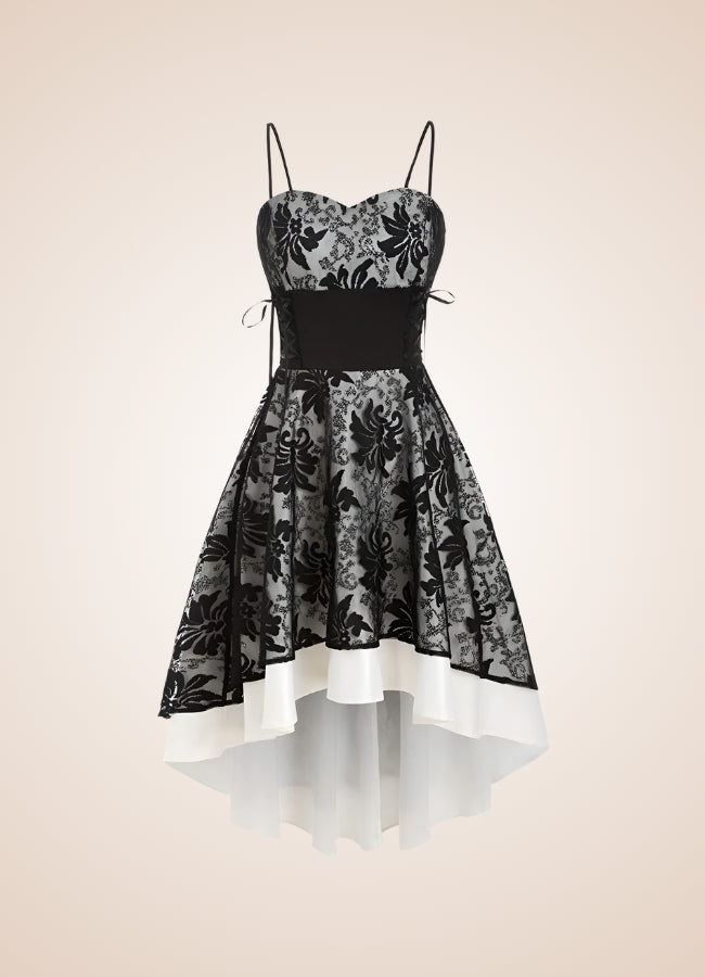 Steampunk Floral Lace Dress - Steampunk Australia