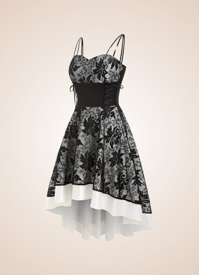Steampunk Floral Lace Dress - Steampunk Australia