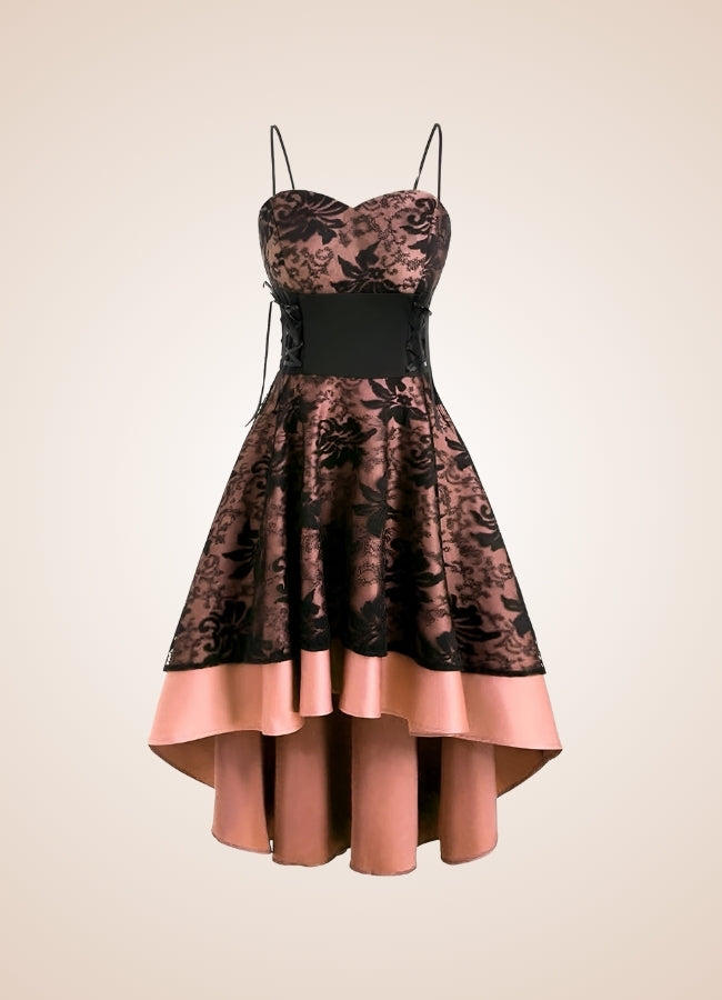 Steampunk Floral Lace Dress - Steampunk Australia