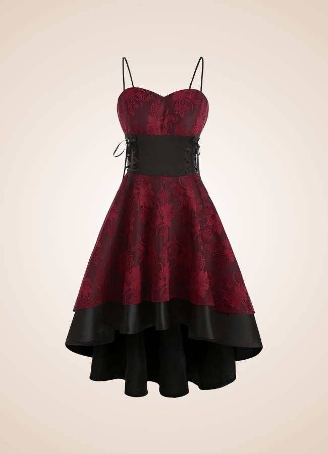Steampunk Floral Lace Dress - Steampunk Australia