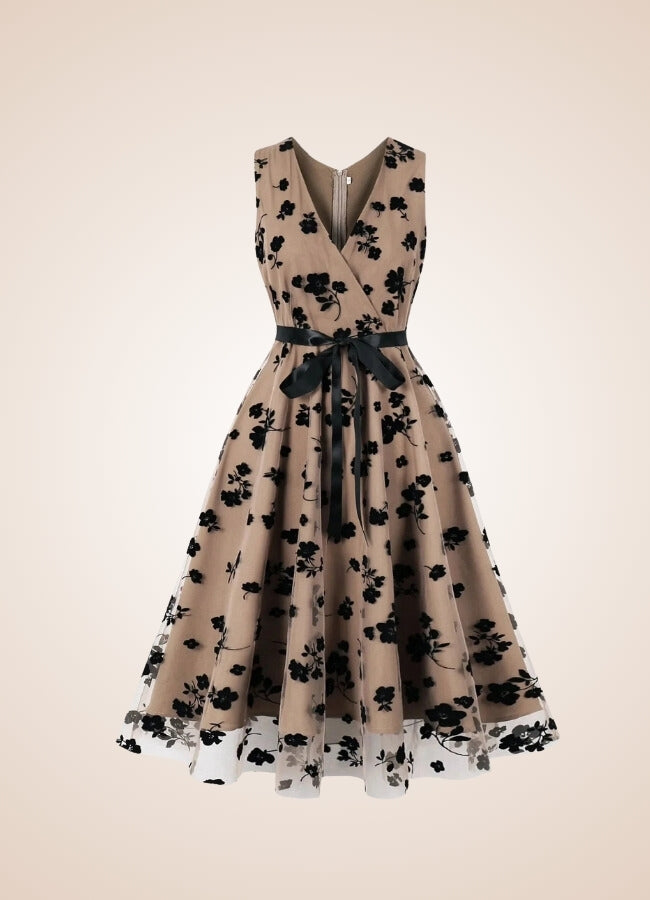 Steampunk Floral Mesh Dress - Steampunk Australia