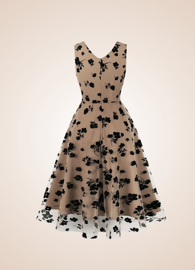Steampunk Floral Mesh Dress - Steampunk Australia