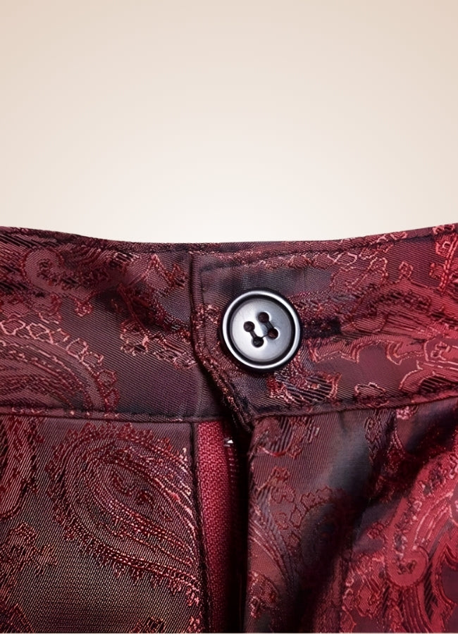 Steampunk Floral Pattern Pants - Steampunk Australia