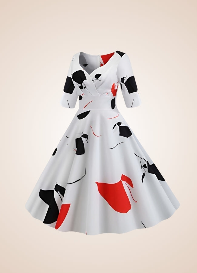Steampunk Flower Print Dress - Steampunk Australia