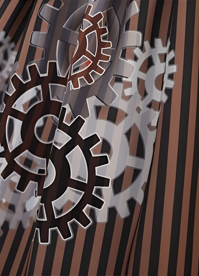 Steampunk Gear Pattern Skirt - Steampunk Australia