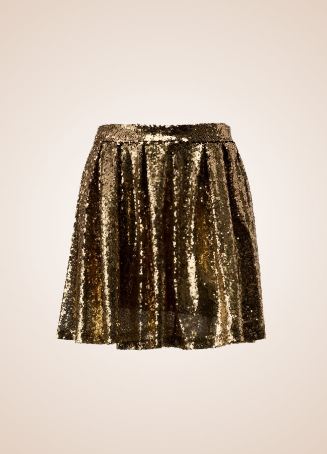 Steampunk Golden Mini Skirt - Steampunk Australia