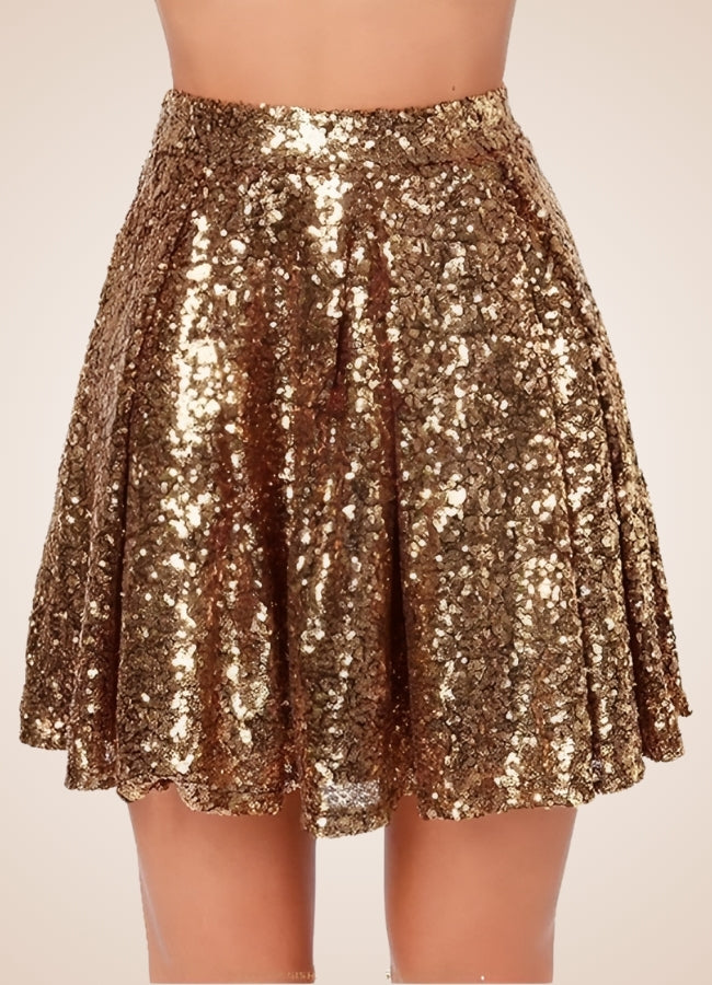Steampunk Golden Mini Skirt - Steampunk Australia
