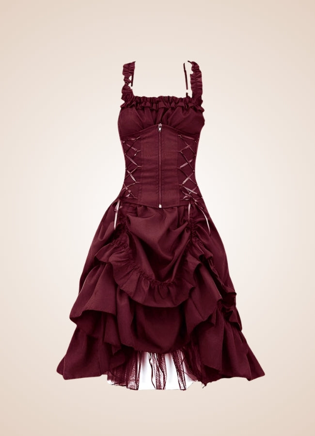 Steampunk Goth Medieval Dress - Steampunk Australia