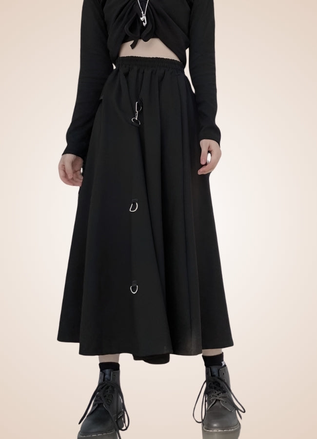 Steampunk Goth Pleated Skirt - Steampunk Australia