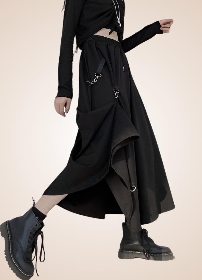 Steampunk Goth Pleated Skirt - Steampunk Australia
